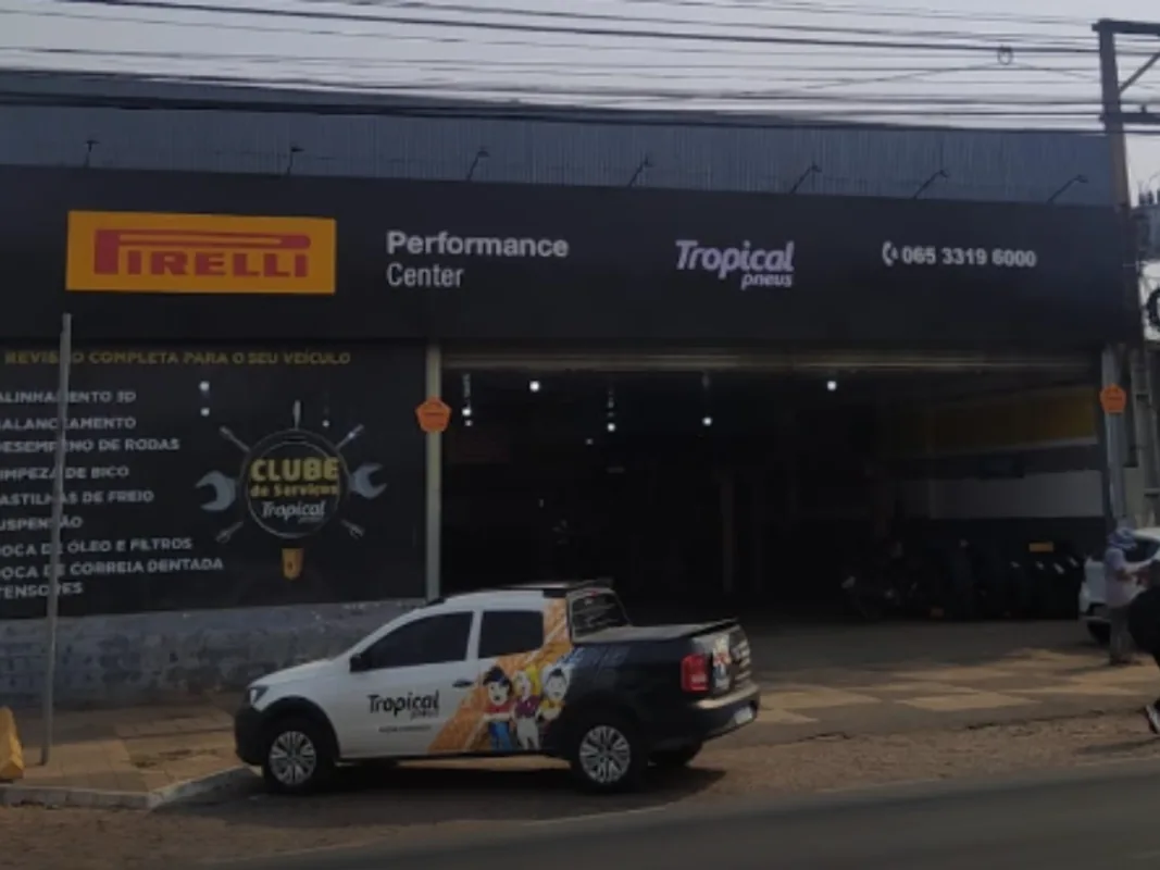 Fachada da loja Tropical Pneus CUIABÁ